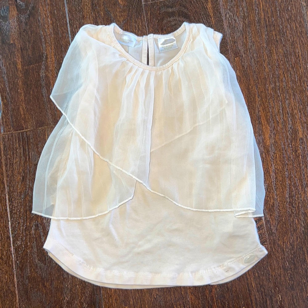 Kardashian Kids cream sleeveless top 5T